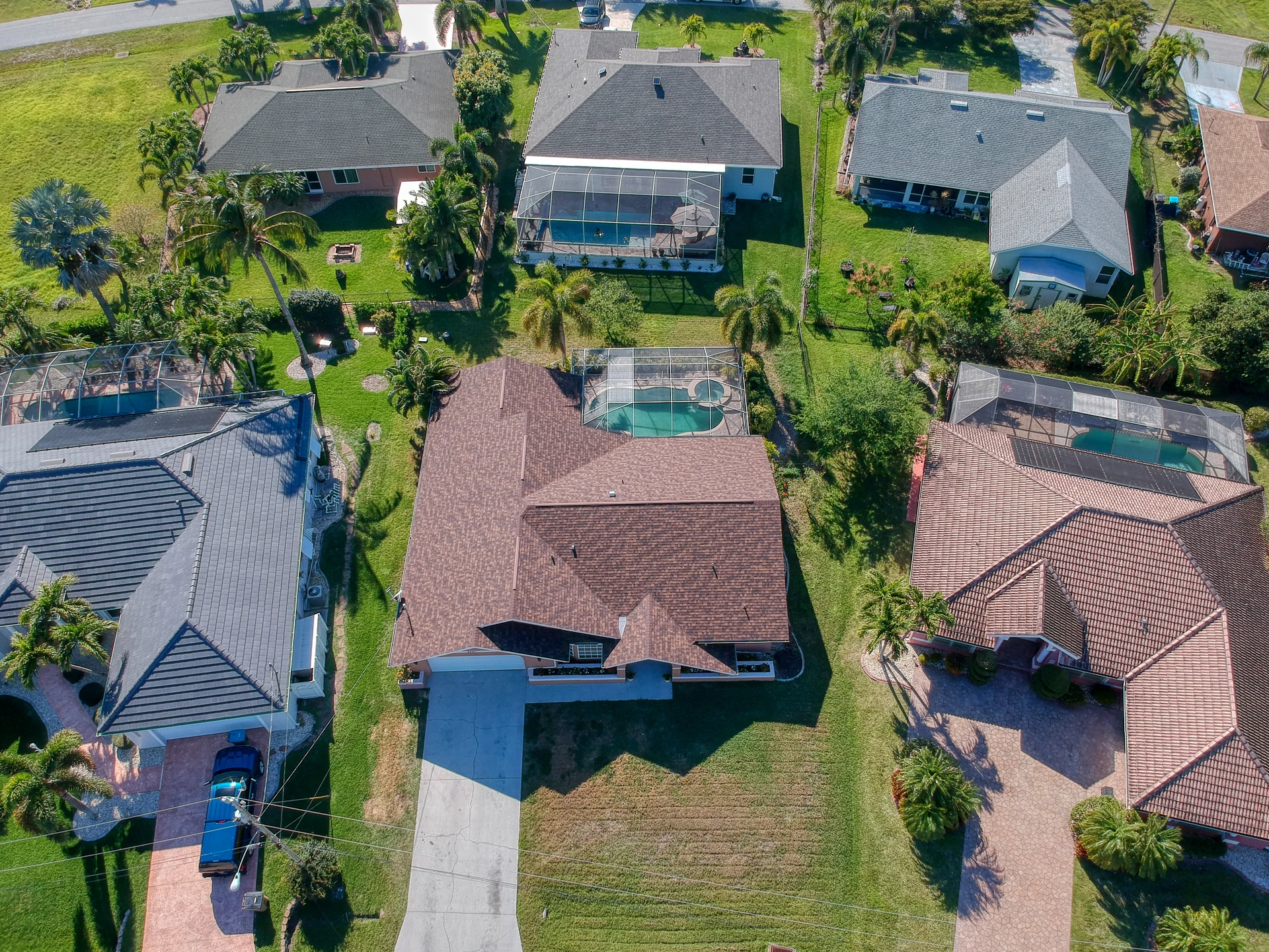 arial view of ponte vedra roof replacement