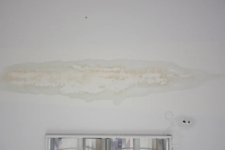 wide ceiling stain