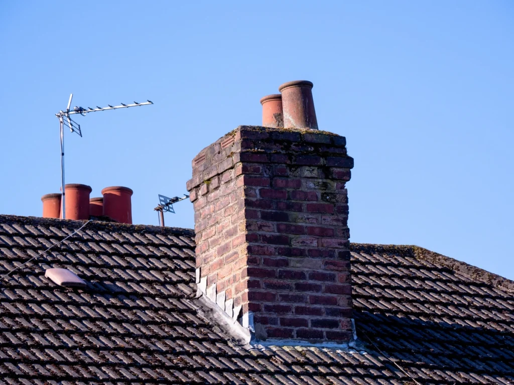 chimney that is flashing