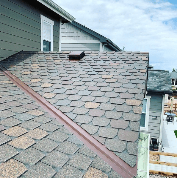 f wave shingle roof