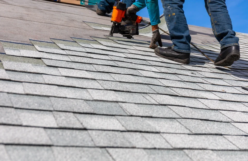 installing shingles