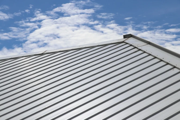 metal roof and sky