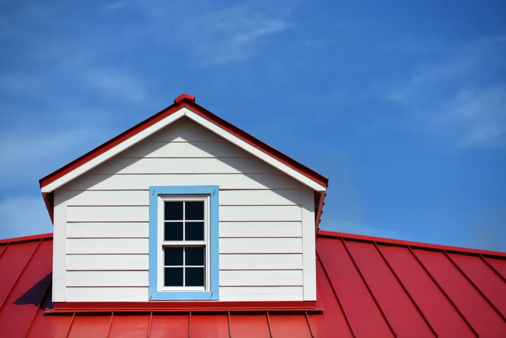 red metal roof