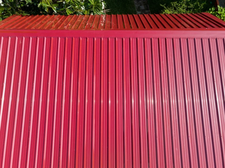 red metal roof