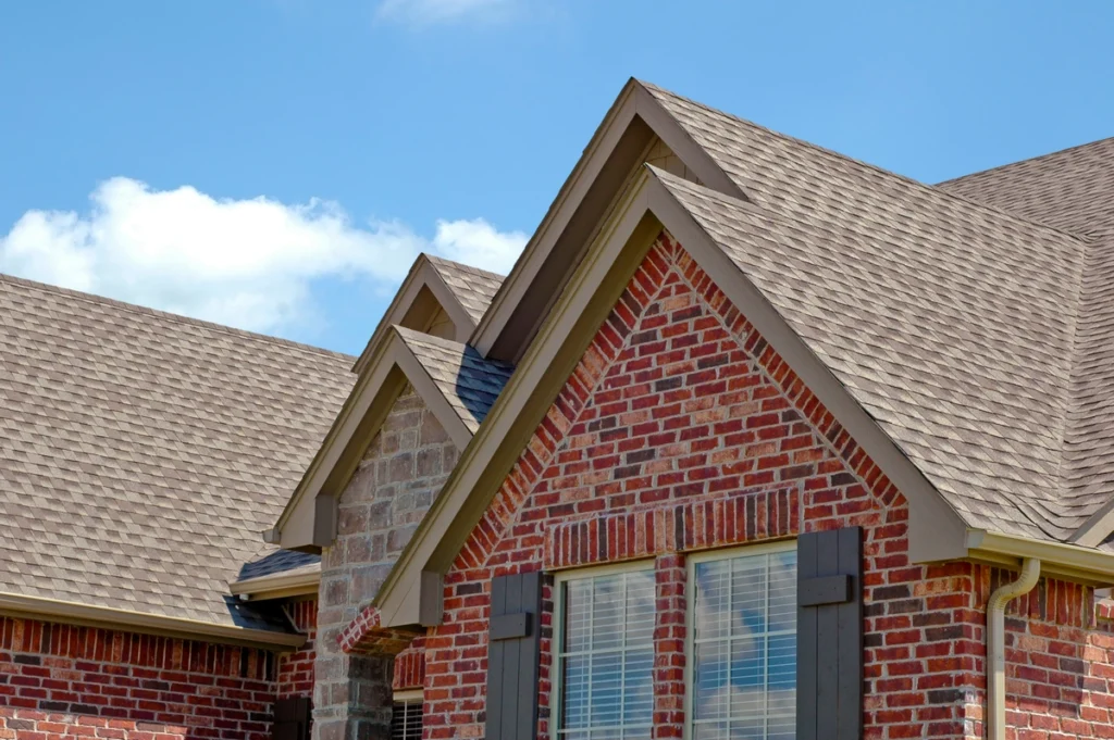 shingle brick house